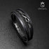personalisiert mit gravur infinity unendlichkeit lederarmband herren geflochten nice uniqal black geflochten
